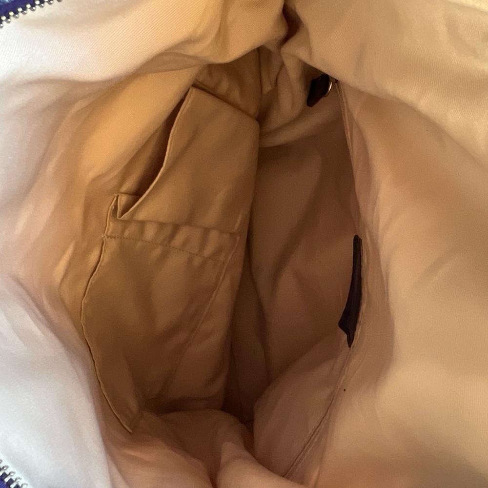 Vintage Coach Blue and Pink Patterned Women’s Blue Pink Large Long Shoulder Bag - Picture 13 of 14